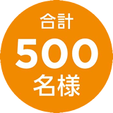 合計500名様